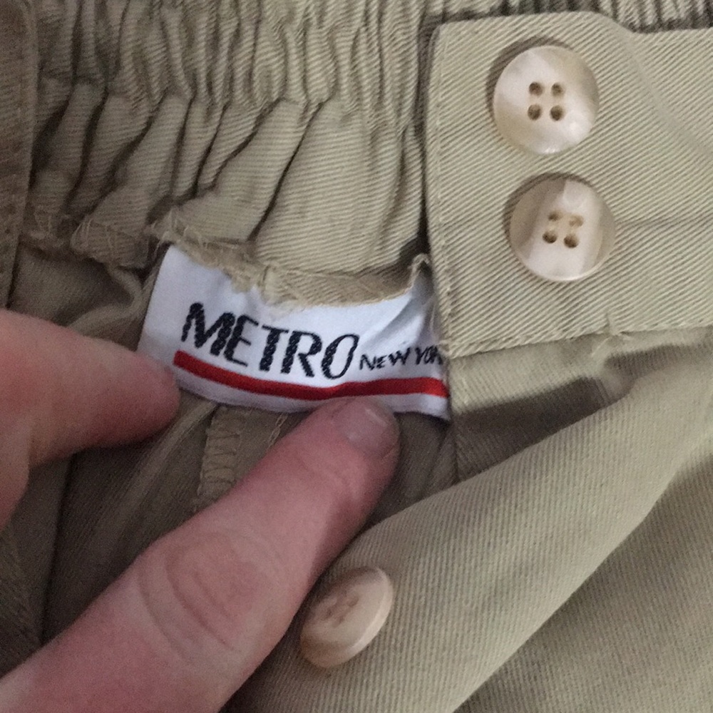 🙈VTG 80s pleated khaki secretary skirt - Picture 6 of 9